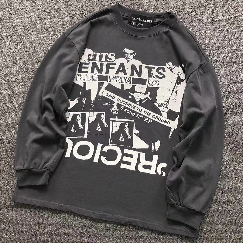 ENFANTS RICHES DEPRIMES LONG SLEEVED 3208260519 （im 170cm 60kg i wear size S in the phot）