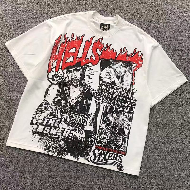 HELLSTAR T-SHIRT 1112151071（im 170cm 60kg i wear size XL in the phot）