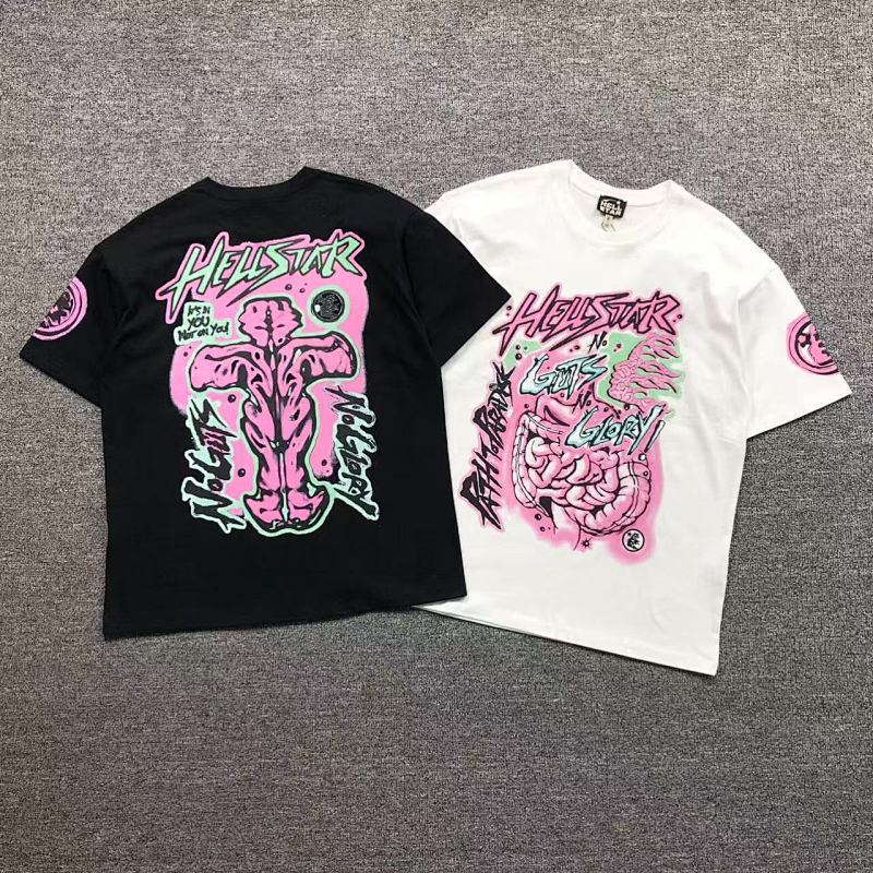 HELLSTAR T-SHIRT 505100689（im 170cm 60kg i wear size L in the phot）
