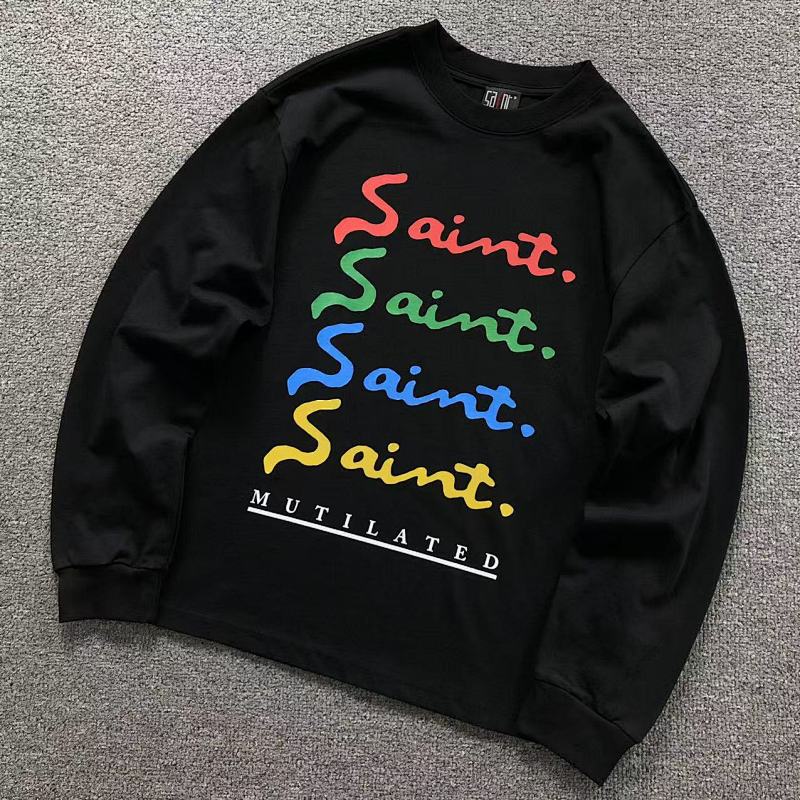 SAINT MICHAEL LONG SLEEVED 3110081417（im 170cm 60kg i wear size S in the phot）