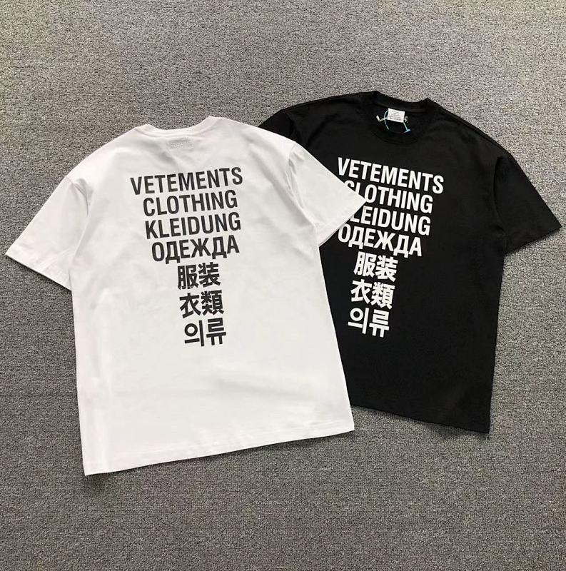 VETEMENTS T-SHIRT 482304145（im 170cm 60kg i wear size S in the phot）