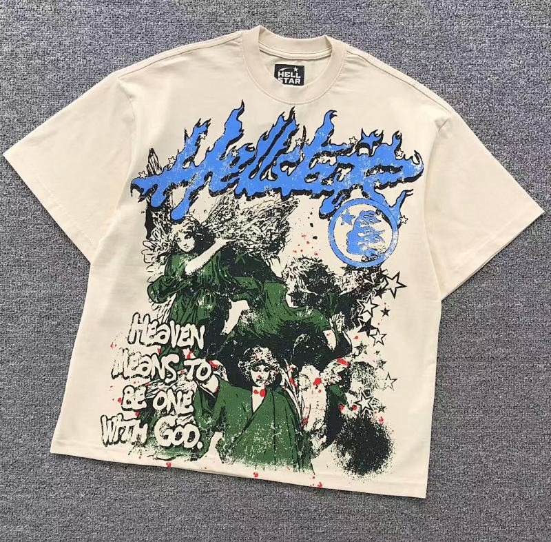HELLSTAR T-SHIRT 411103117（im 170cm 55kg i wear size M in the phot）