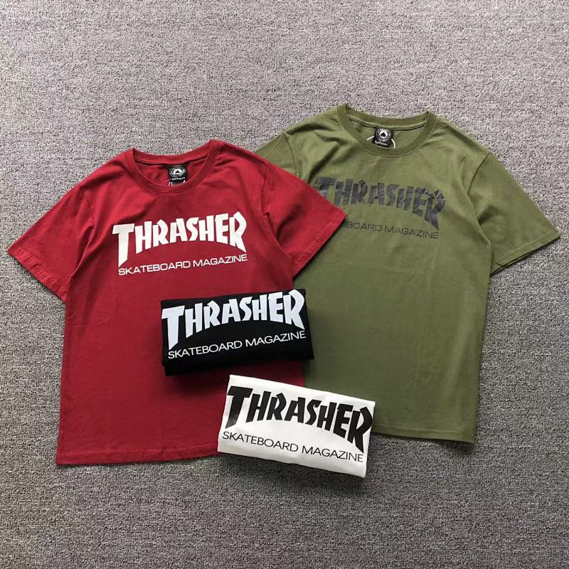 THRASHER T-SHIRT 41060912121（im 170cm 60kg i wear size M in the phot）