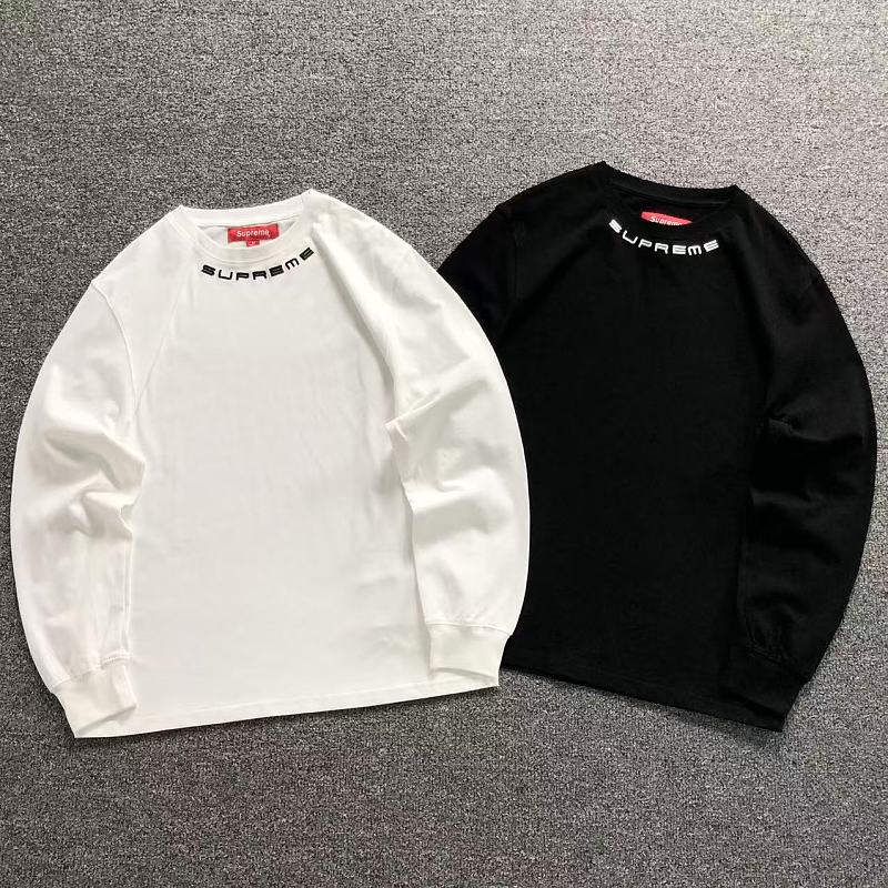 SUPREME LONG SLEEVED 4207032077（im 170cm 60kg i wear size M in the phot）