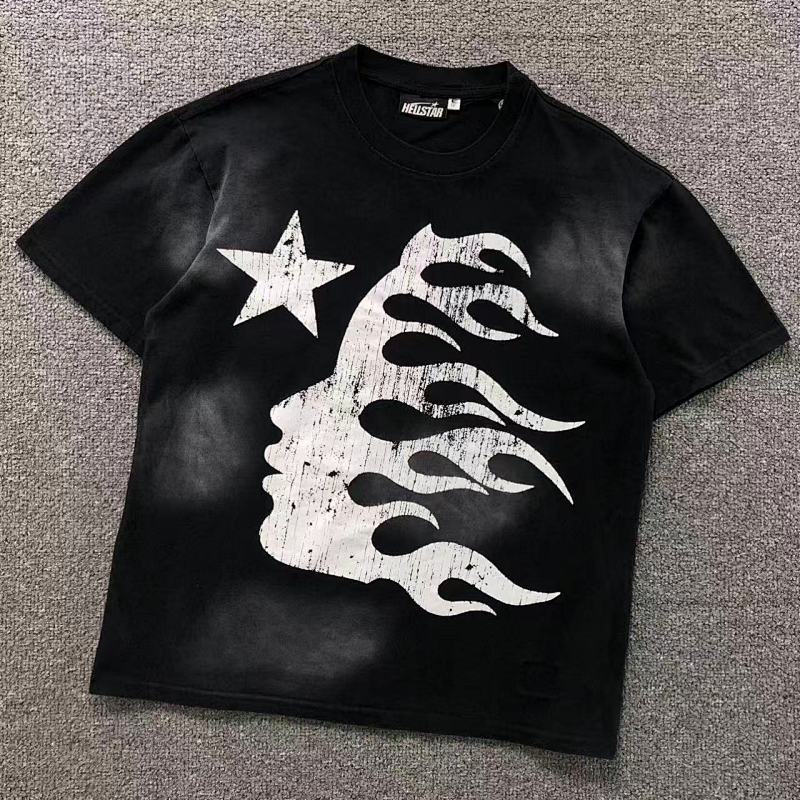 HELLSTAR T-SHIRT 3112063617（im 170cm 60kg i wear size S in the phot）