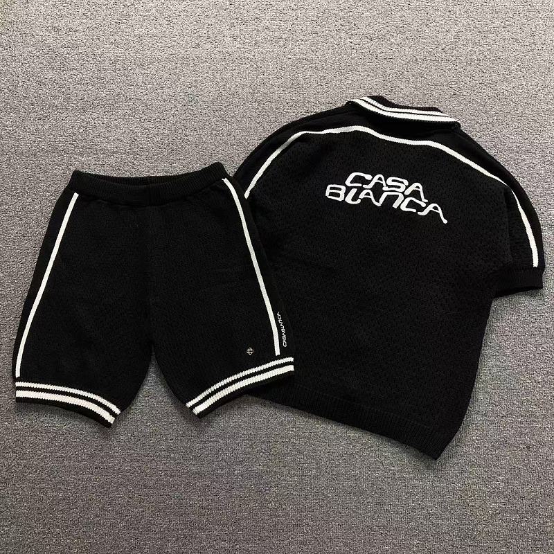 CASABLANCA T-SHIRT SHORTS 5242510127（im 170cm 60kg i wear size M in the phot）