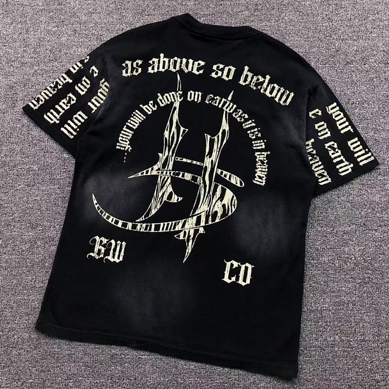 HELLSTAR T-SHIRT 3108223817（im 170cm 60kg i wear size S in the phot）