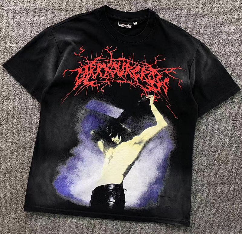 HELLSTAR T-SHIRT 3112062917（ im 170cm 60kg i wear size S in the phot）
