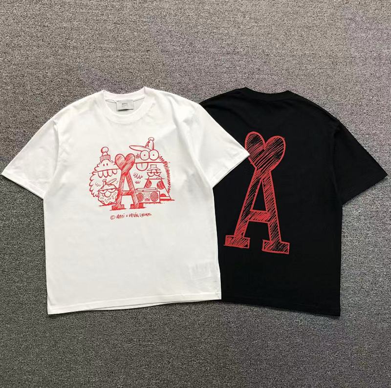 AMI T-SHIRT 3203202321（im 170cm 60kg i wear size M in the phot）