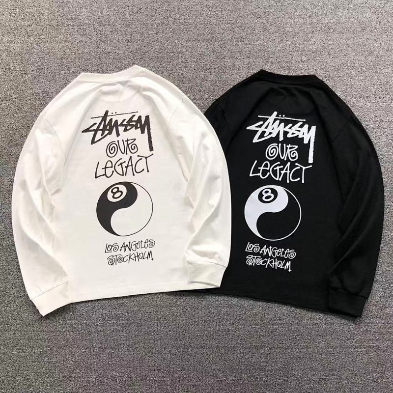 STUSSY LONG SLEEVED 21101618125（im 170cm 60kg i wear size M in the phot）
