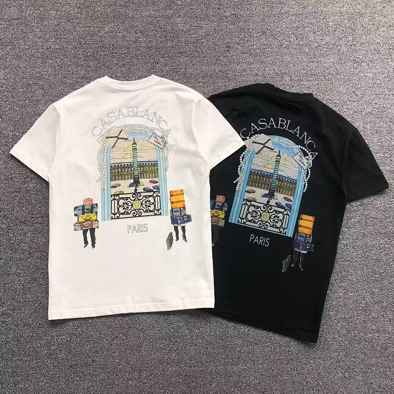 CASABLANCA T-SHIRT 1106250232（im 170cm 60kg i wear size M in the phot）