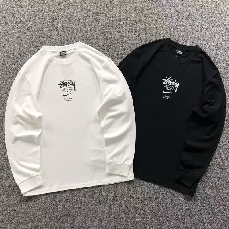 STUSSY LONG SLEEVED 592716123（im 170cm 60kg i wear size M in the phot）