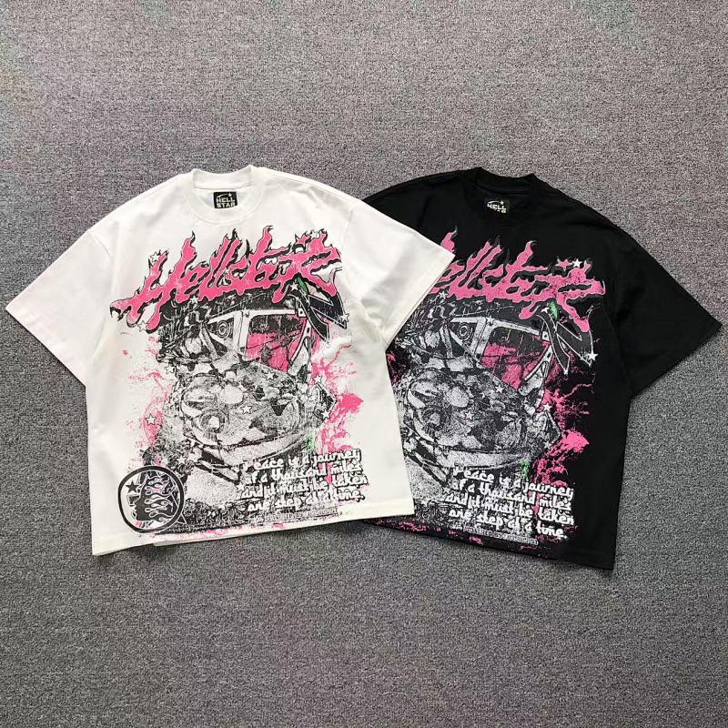 HELLSTAR T-SHIRT 411101317（im 170cm 57kg i wear size M in the phot）