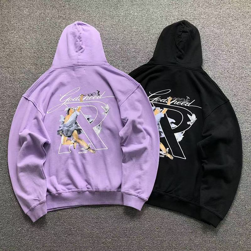 REPRESENT HOODIE 510030791（im 170cm 60kg i wear size S in the phot）
