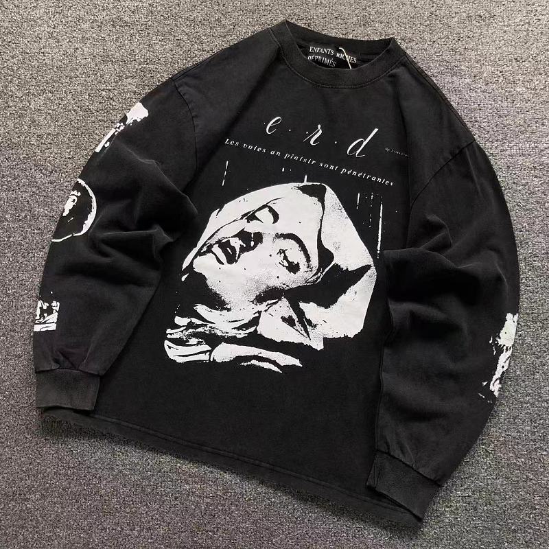 ENFANTS RICHES DEPRIMES LONG SLEEVED 5260833162（im 170cm 60kg i wear size S in the phot）