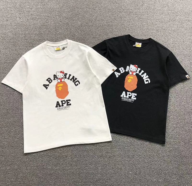 BAPE T-SHIRT 4104240498（im 170cm 60kg i wear size S in the phot）