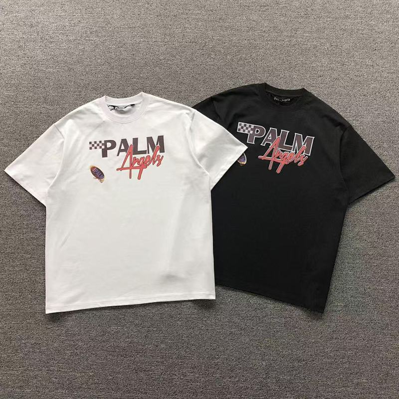 PALM ANGELS T-SHIRT 41060937121（im 170cm 60kg i wear size L in the phot）