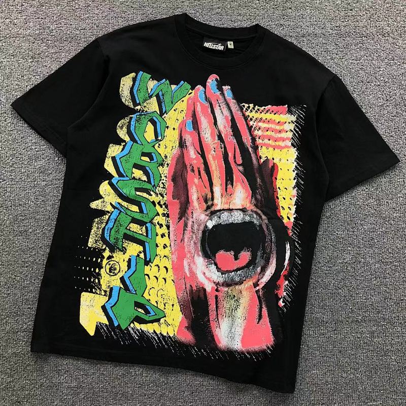 HELLSTAR T-SHIRT 57116191（im 170cm 60kg i wear size S in the phot）