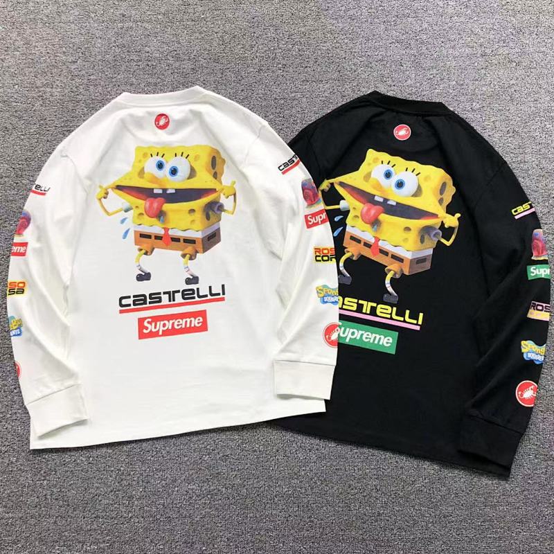 SUPREME LONG SLEEVED 1109050633（im 170cm 60kg i wear size M in the phot）