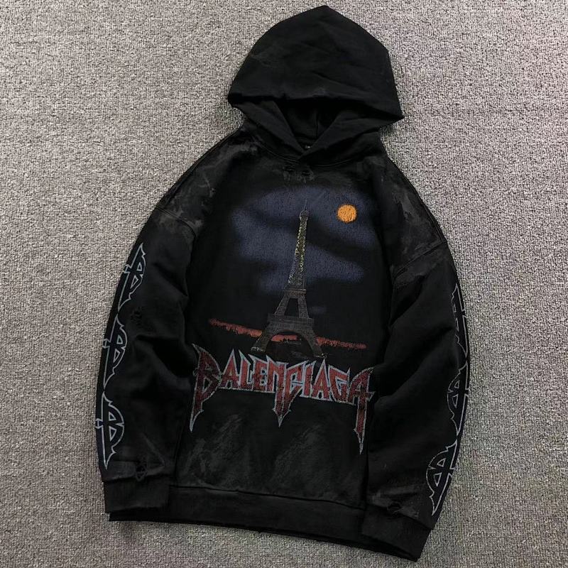 BALENCIAGA HOODIE 4122709163（im 170cm 60kg i wear size XS in the phot）