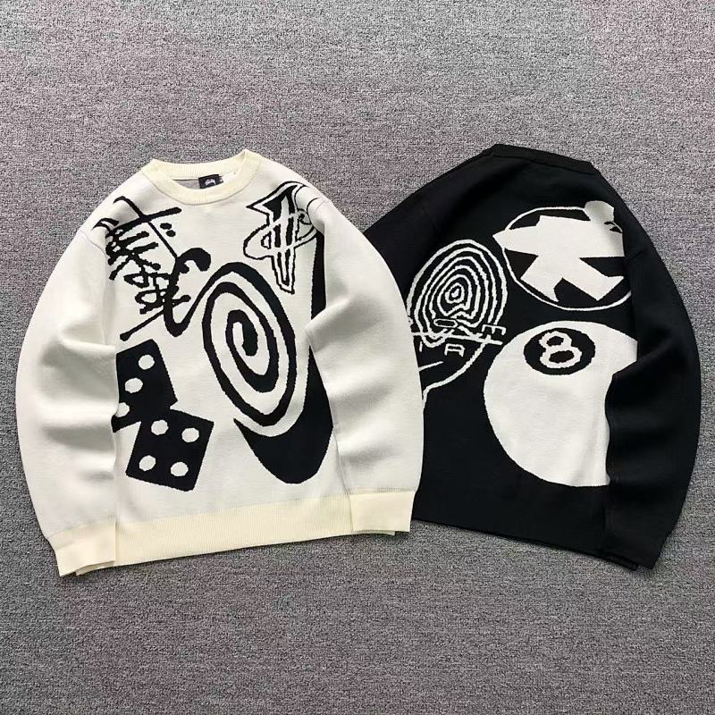 STUSSY SWEATER 412200177（im 170cm 57kg i wear size S in the phot）