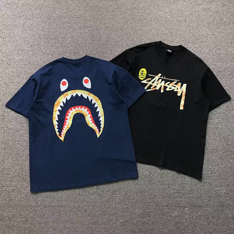 STUSSY BAPE T-SHIRT 3104151831（im 170cm 60kg i wear size L in the phot）