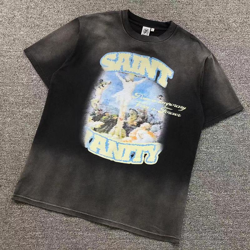 SAINT VANITY T-SHIRT 3205123772（im 170cm 60kg i wear size XL in the phot）