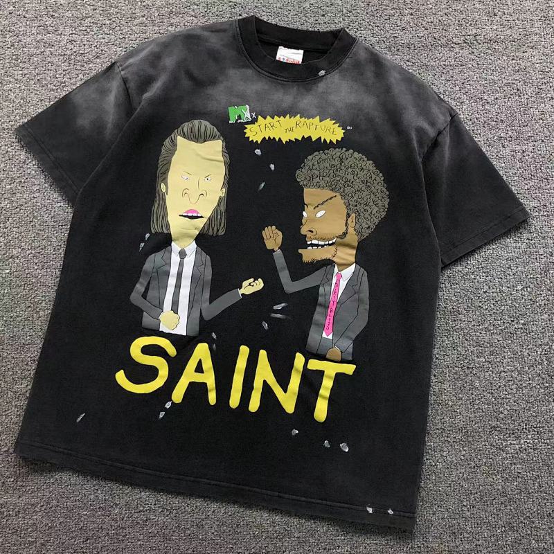 SAINT MICHAEL T-SHIRT 3201211717（im 170cm 60kg i wear size S in the phot）