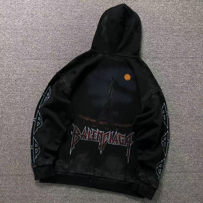 BALENCIAGA HOODIE 4122717163（im 170cm 60kg i wear size XS in the phot）