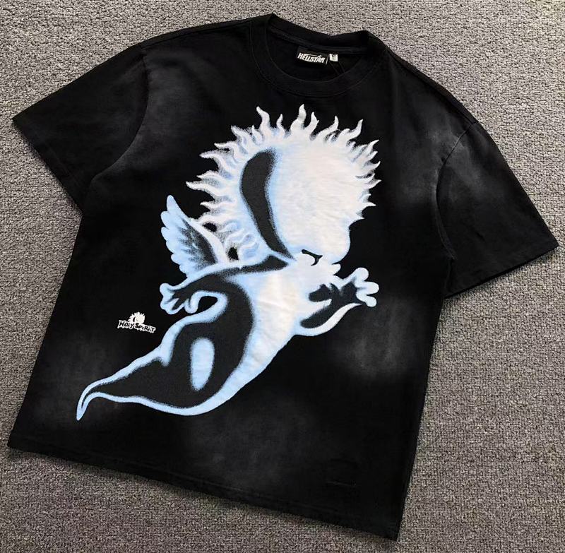 HELLSTAR T-SHIRT 3111060317（im 170cm 60kg i wear size S in the phot）