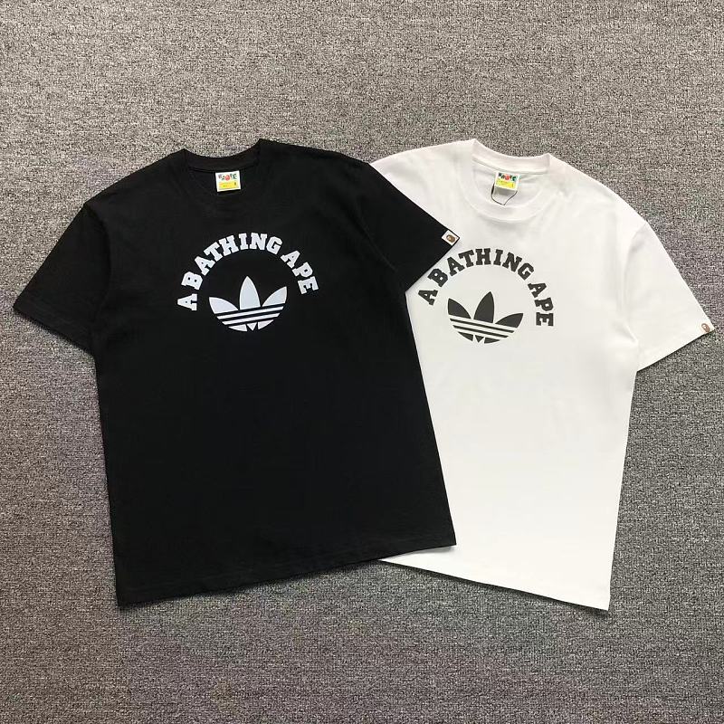 BAPE ADIDAS T-SHIRT 124150331（im 170cm 60kg i wear size M in the phot）