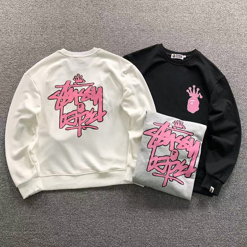 BAPE STUSSY HOODIE 4111281517（im 170cm 55kg i wear size S in the phot）