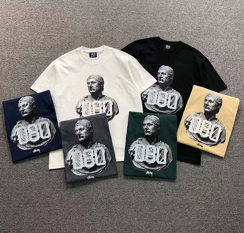 STUSSY T-SHIRT 3108183902（im 170cm 60kg i wear size L in the phot）