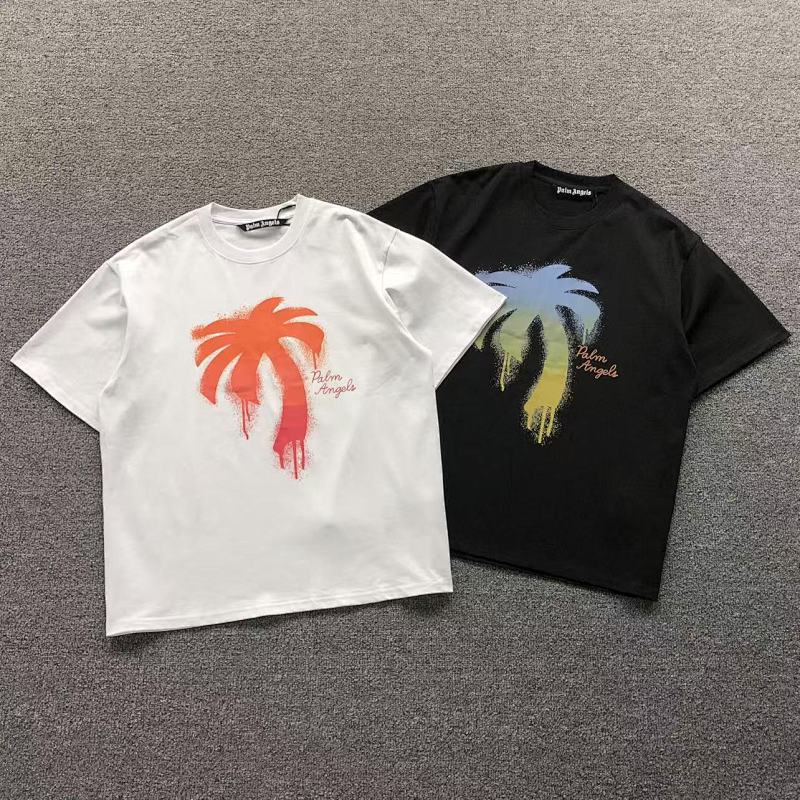 PALM ANGELS T-SHIRT 41070105121（im 170cm 60kg i wear size M in the phot）