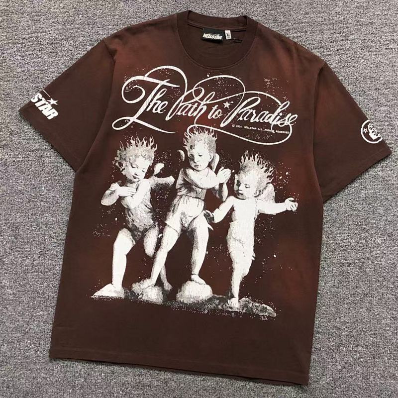 HELLSTAR T-SHIRT 213081372（im 170cm 55kg i wear size M in the phot）