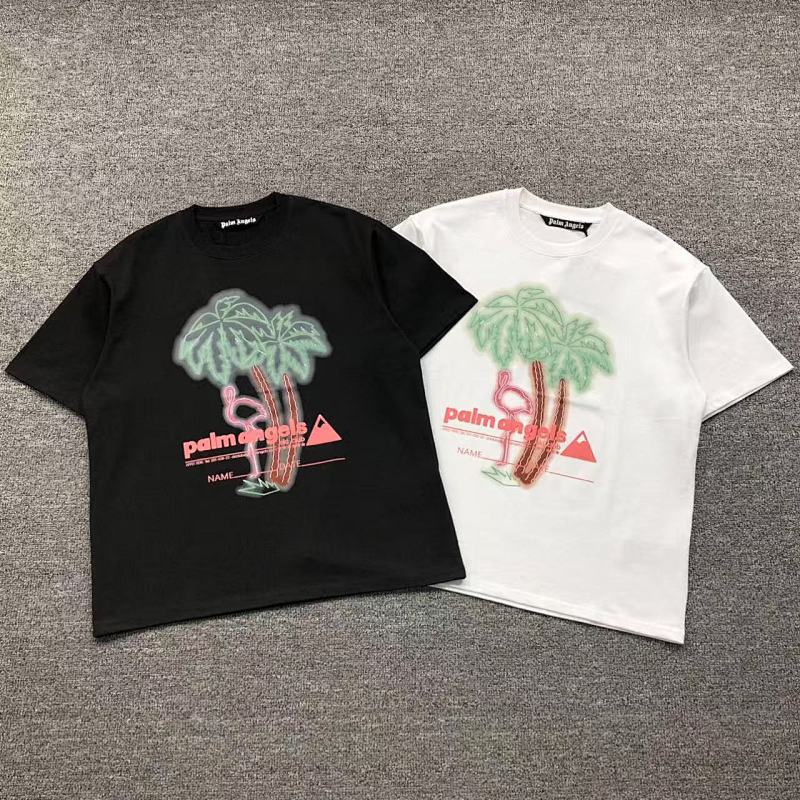 PALM ANGELS T-SHIRT 41070123121（im 170cm 60kg i wear size M in the phot）