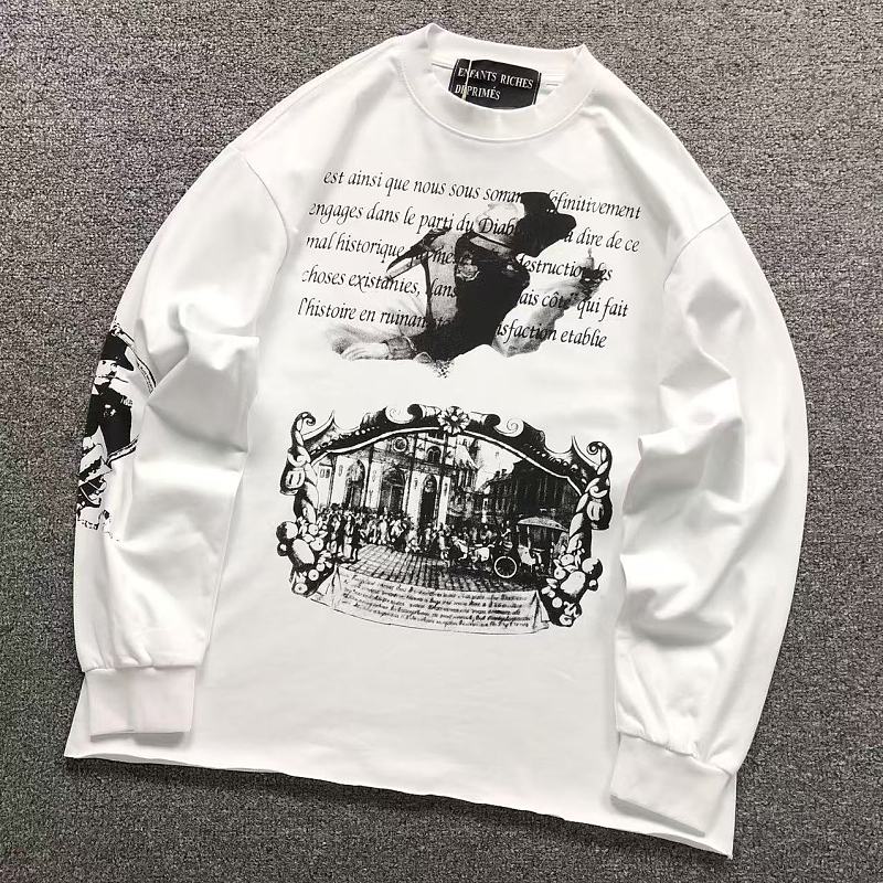 ENFANTS RICHES DEPRIMES LONG SLEEVED 5260854162（im 170cm 60kg i wear size M in the phot）