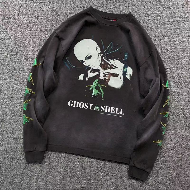 SAINT MICHAEL LONG SLEEVED 41040501117（im 170cm 60kg i wear size S in the phot）