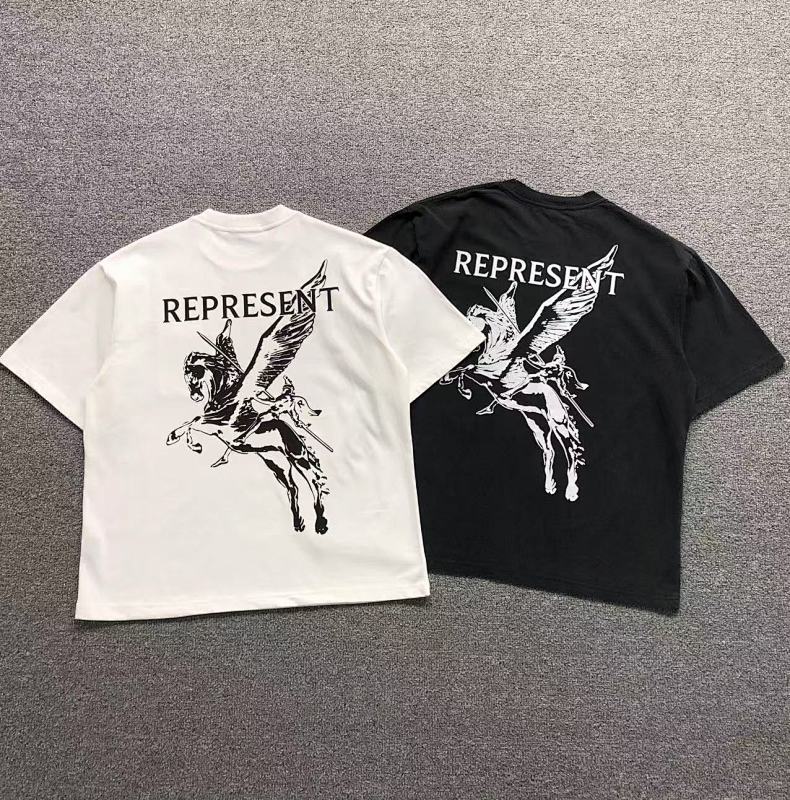 REPRESENT T-SHIRT 4111270317（im 170cm 55kg i wear size S in the phot）