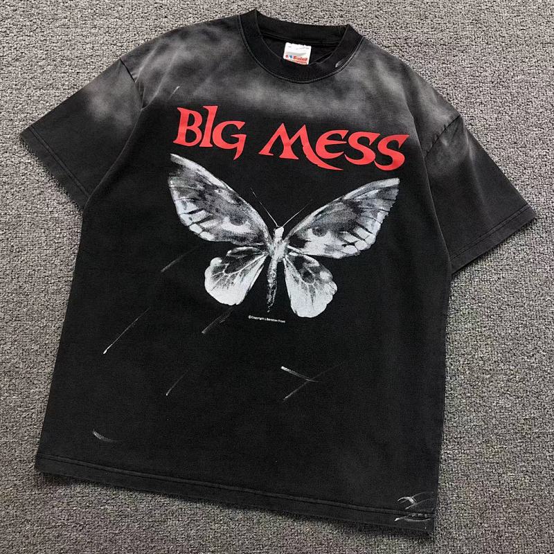 SAINT MICHAEL T-SHIRT 3201210217（im 170cm 60kg i wear size S in the phot）