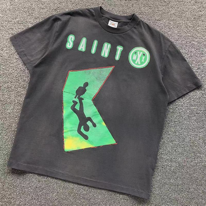 SAINT MICHAEL T-SHIRT 5121614136（im 170cm 60kg i wear size L in the phot）