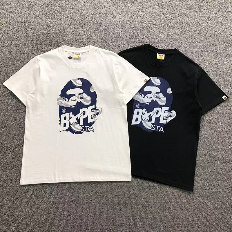 BAPE T-SHIRT 4110110398（im 170cm 60kg i wear size M in the phot）