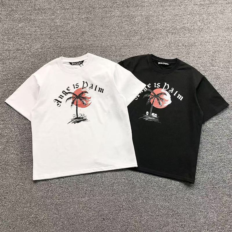 PALM ANGELS T-SHIRT 41070102121（im 170cm 55kg i wear size S in the phot）