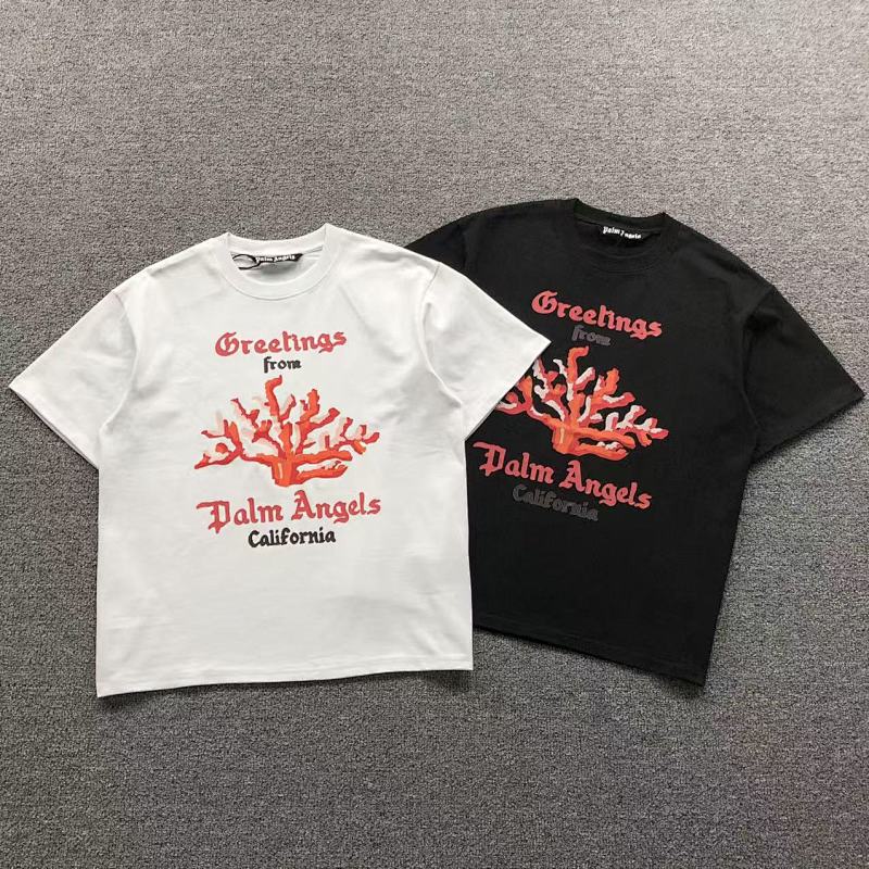 PALM ANGELS T-SHIRT 41070110121（im 170cm 60kg i wear size S in the phot）
