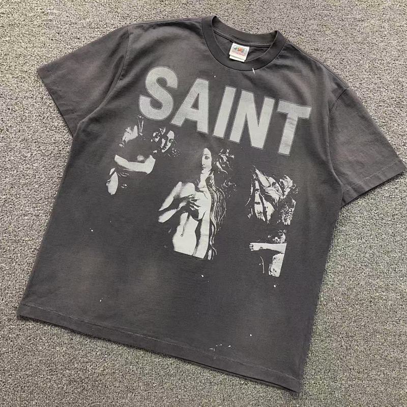 SAINT MICHAEL T-SHIRT 5121615136（im 170cm 60kg i wear size L in the phot）