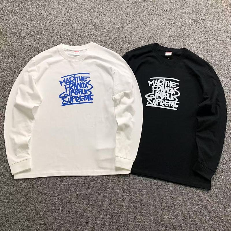 SUPREME LONG SLEEVED 582021123（im 170cm 60kg i wear size M in the phot）