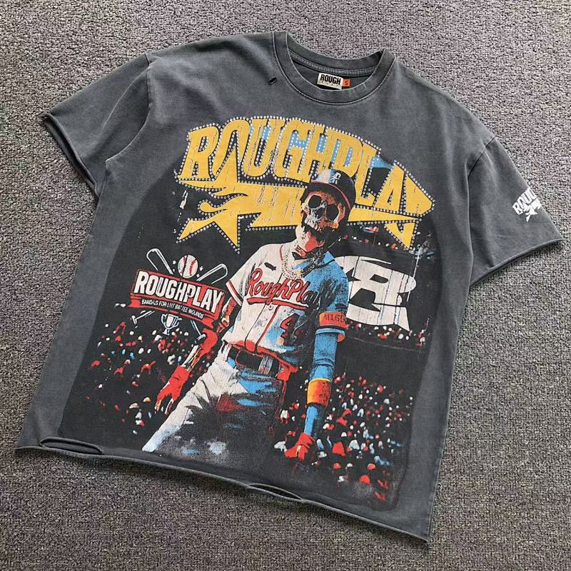 ROUGH PLAY T-SHIRT 5212004168（im 170cm 60kg i wear size S in the phot）