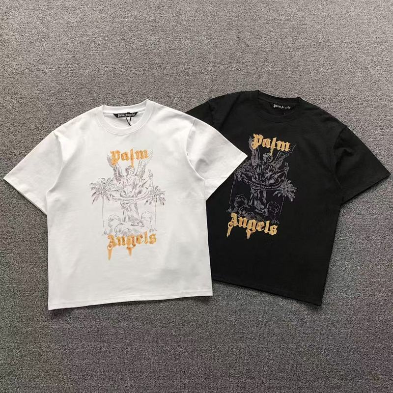 PALM ANGELS T-SHIRT 41070128121（im 170cm 60kg i wear size S in the phot）
