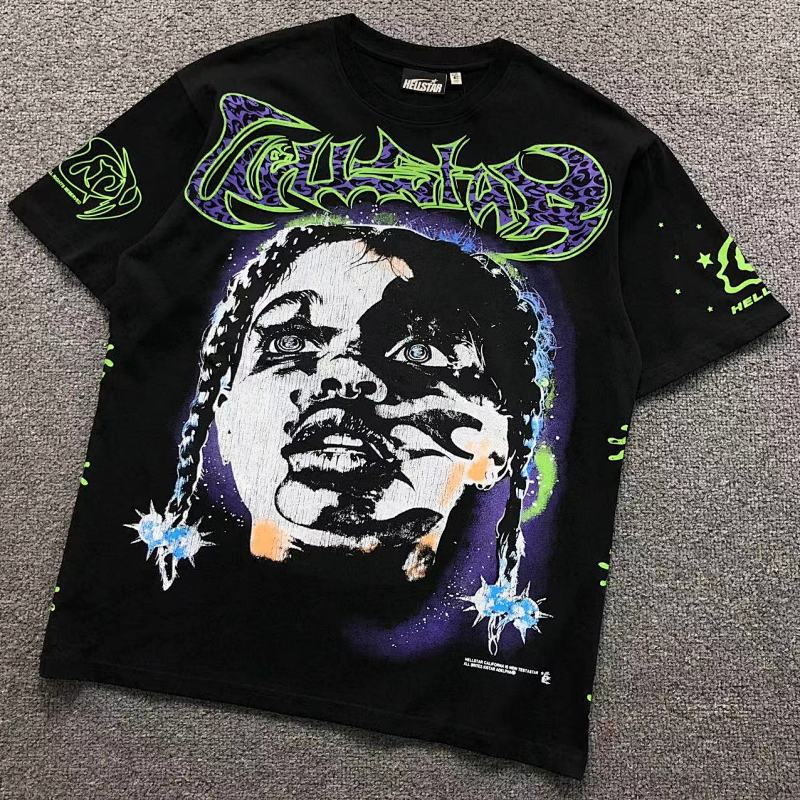 HELLSTAR T-SHIRT 22040630125（im 170cm 60kg i wear size M in the phot）