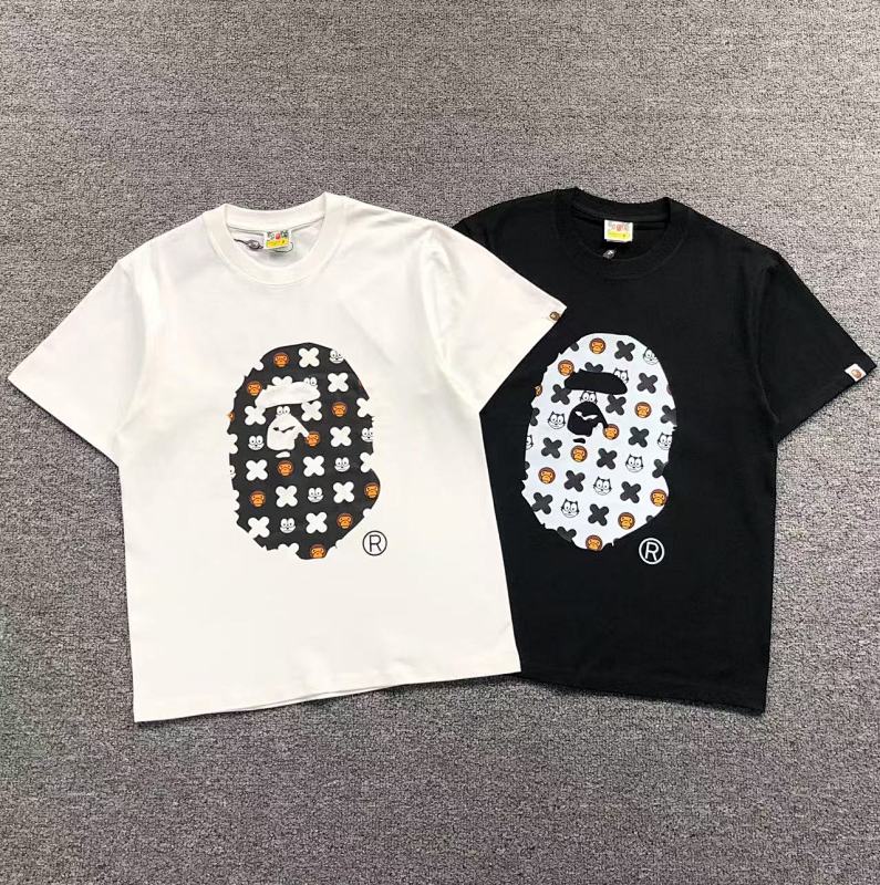 BAPE T-SHIRT 4105030298（im 170cm 60kg i wear size S in the phot）
